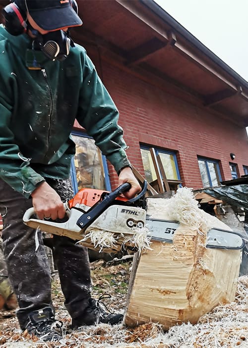 MAXLUZI: Holz Kettensäge