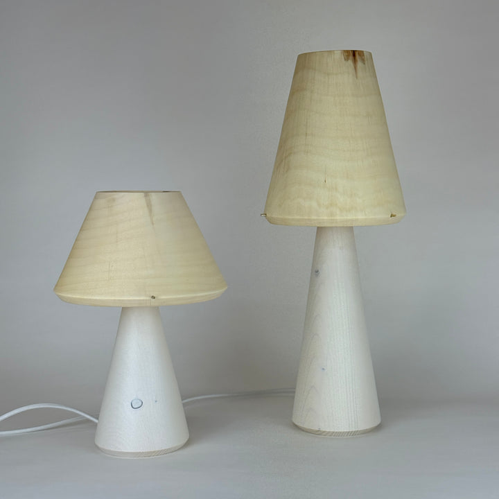 Tischlampe TLP-P klein, Unikat aus Holz