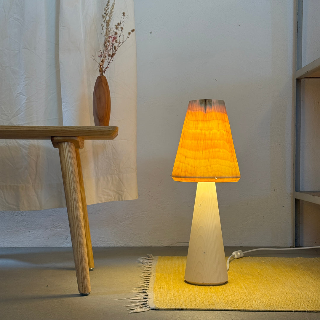 Tischlampe TLP-P groß, Unikat aus Holz