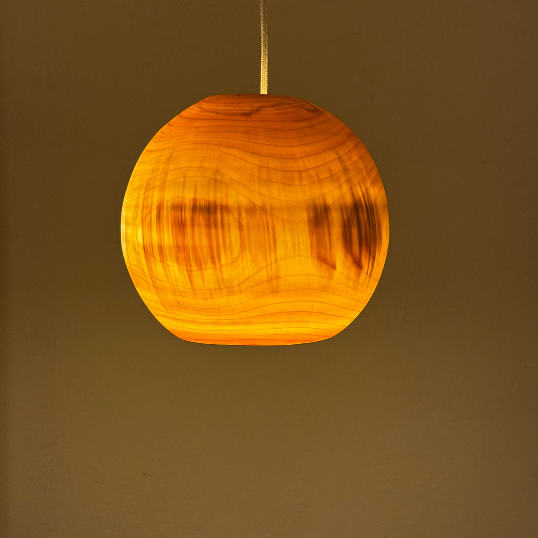 Hängelampe KUP-U2- 28/25 aus Holz