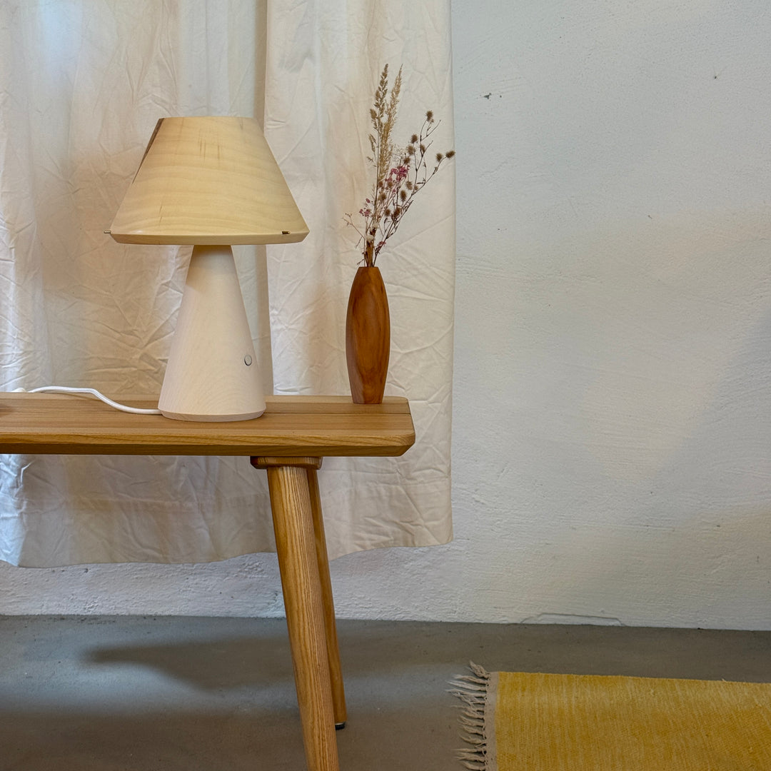 Tischlampe TLP-P klein, Unikat aus Holz