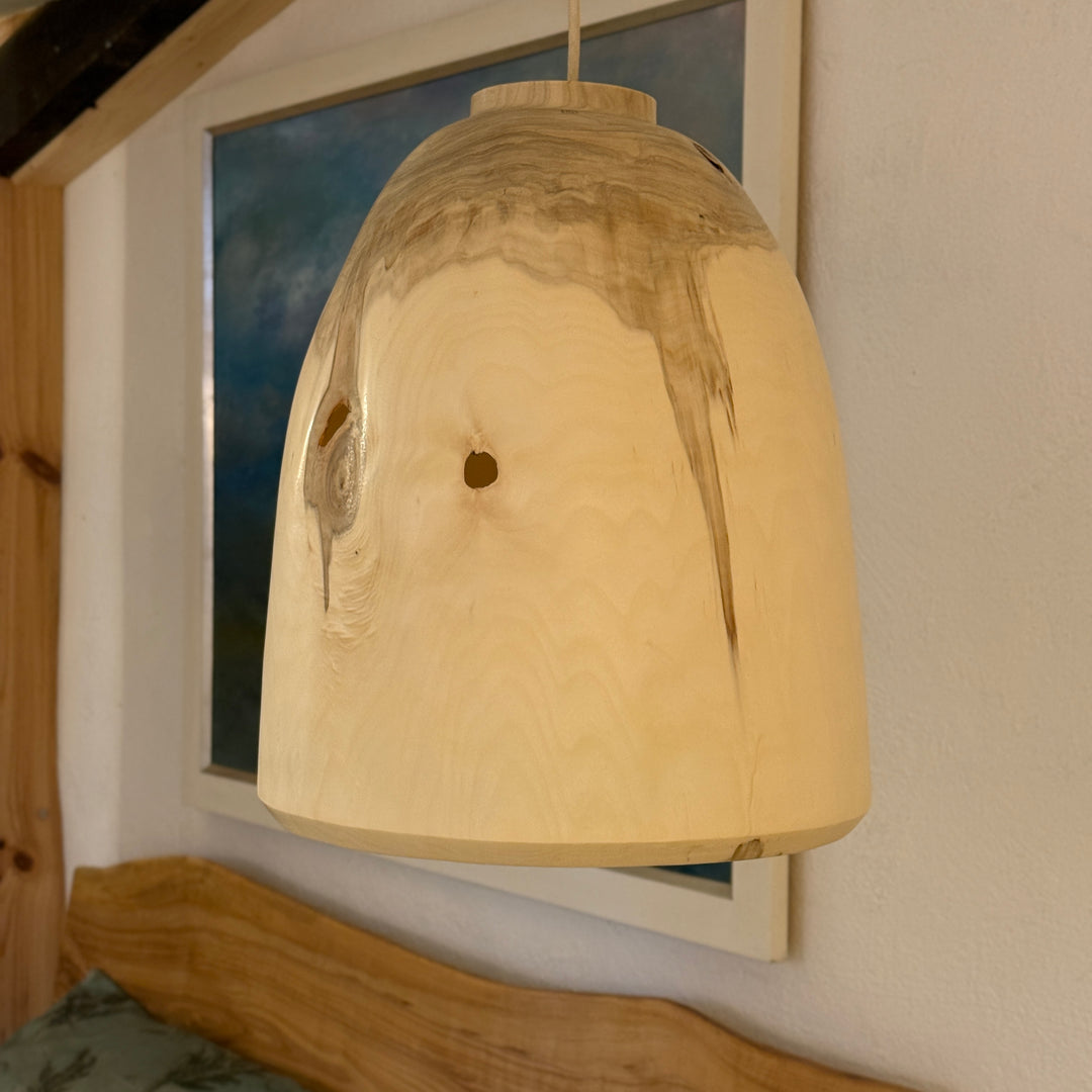 XL-Deckenlampe aus Holz BKP