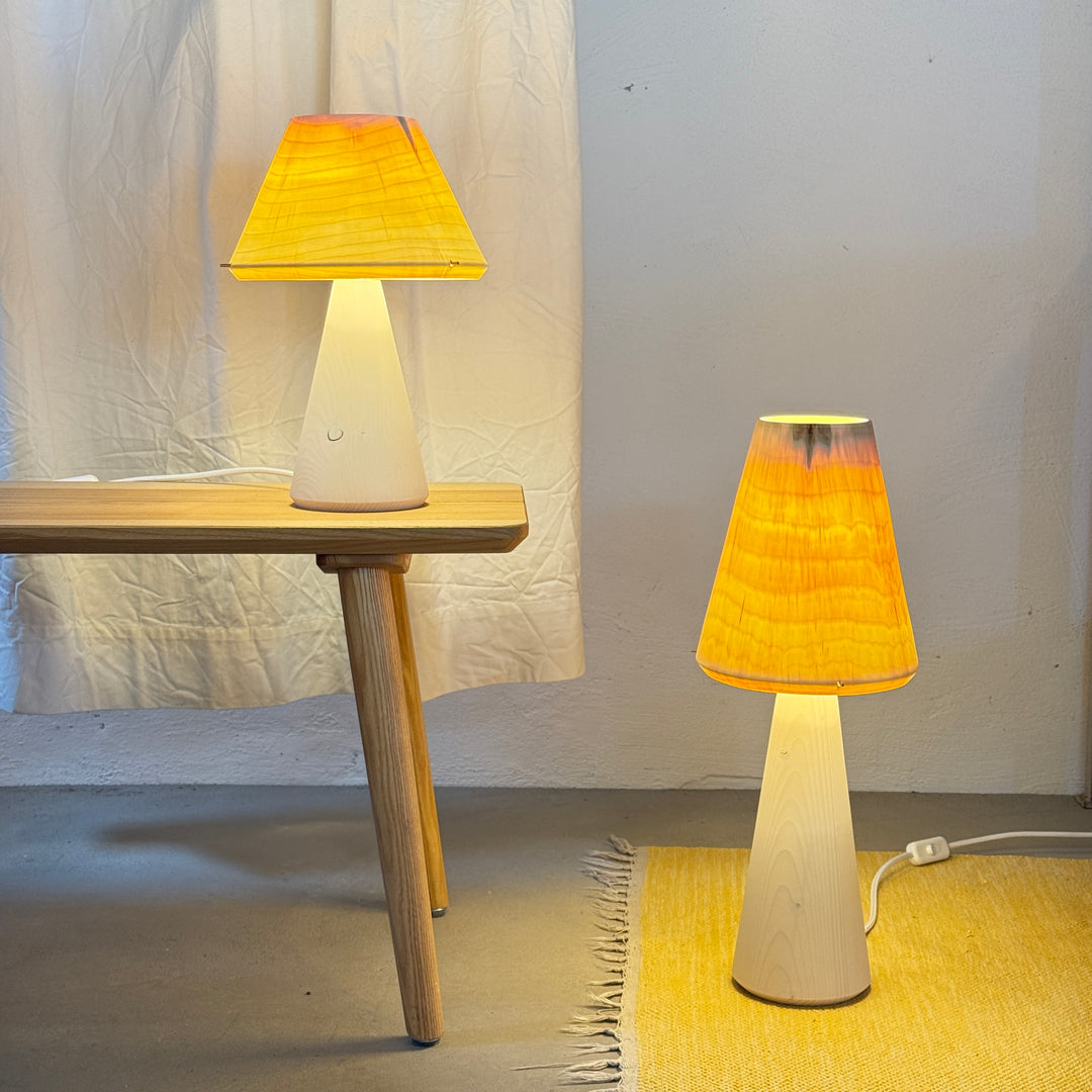Tischlampe TLP-P klein, Unikat aus Holz