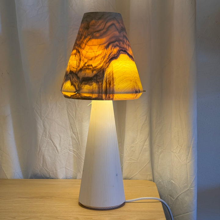 Tischlampe TLP-P groß, Unikat aus Holz