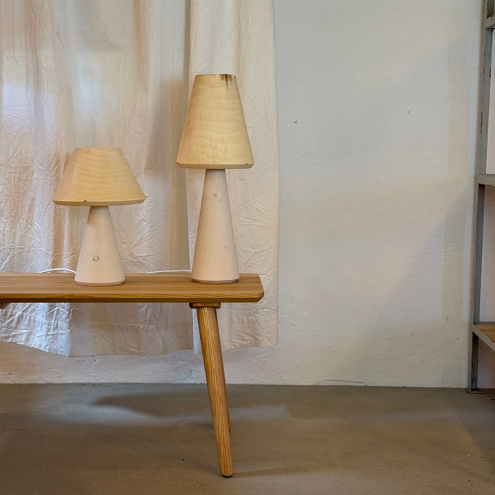 Tischlampe TLP-P klein, Unikat aus Holz