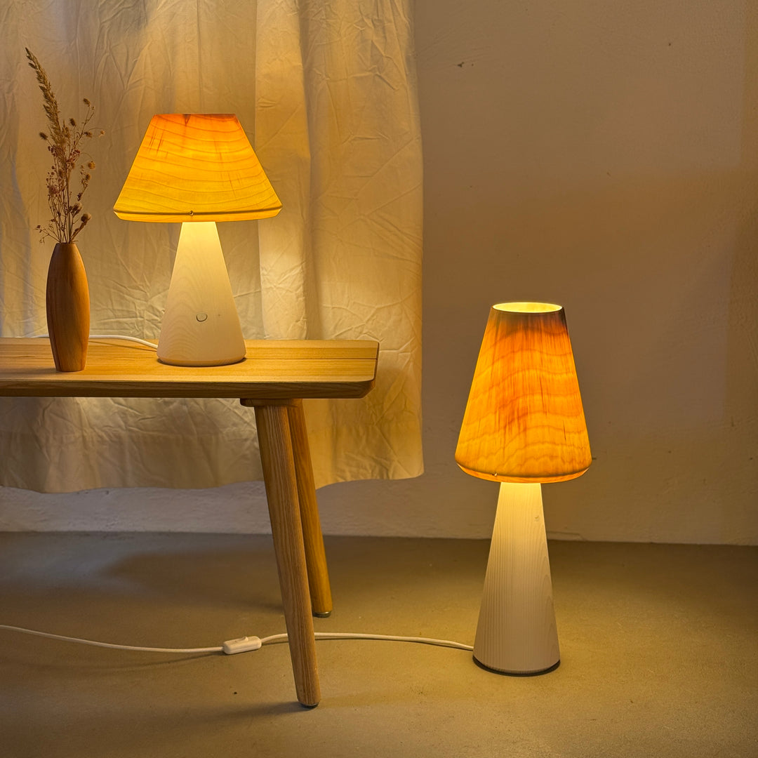 Tischlampe TLP-P groß, Unikat aus Holz