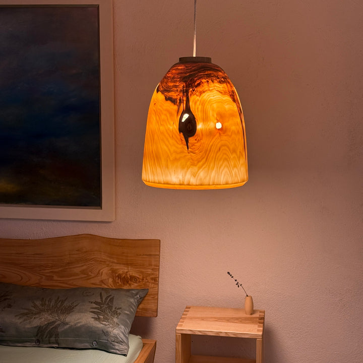 XL-Deckenlampe aus Holz BKP