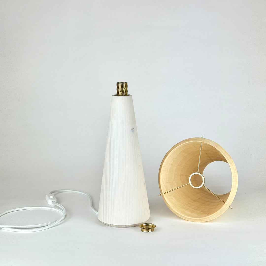 Tischlampe TLP-P groß, Unikat aus Holz