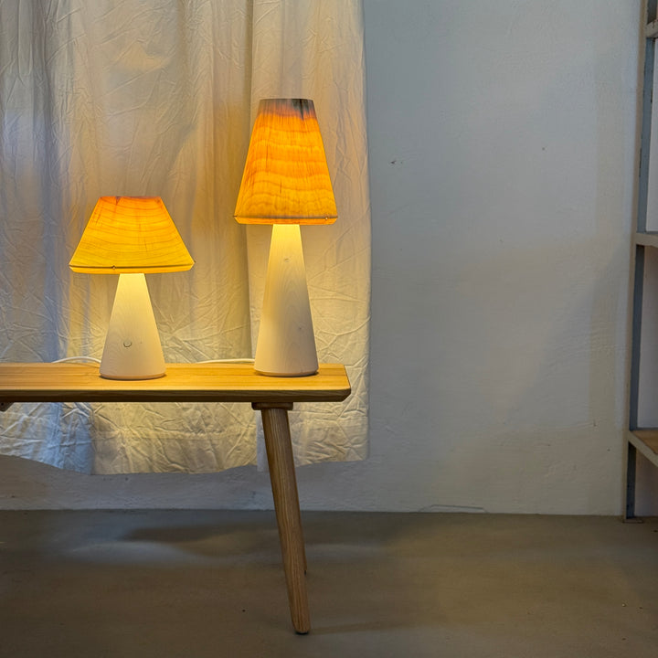 Tischlampe TLP-P klein, Unikat aus Holz