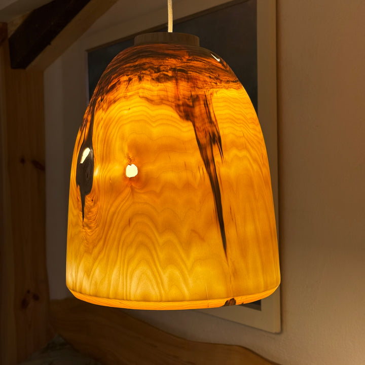 XL-Deckenlampe aus Holz BKP