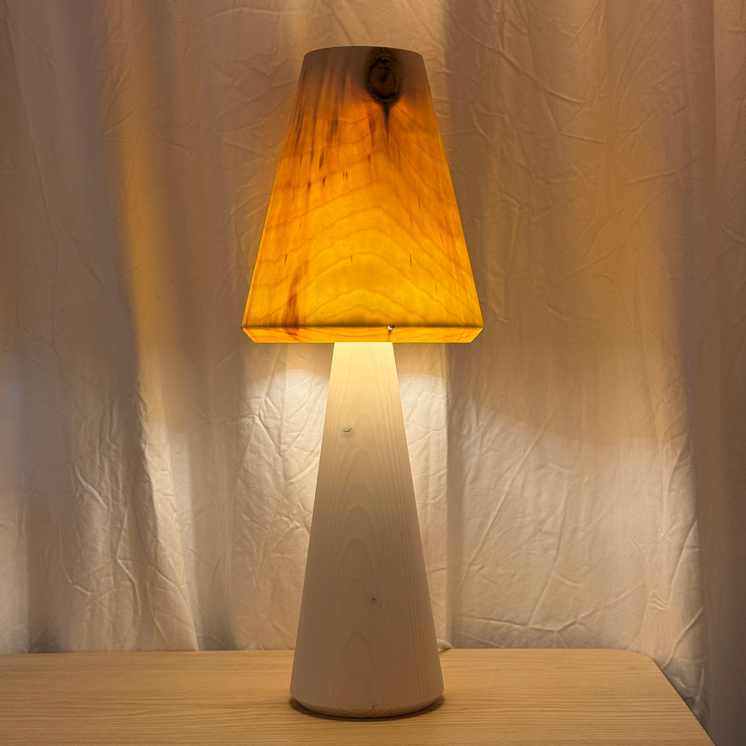Tischlampe TLP-P groß, Unikat aus Holz