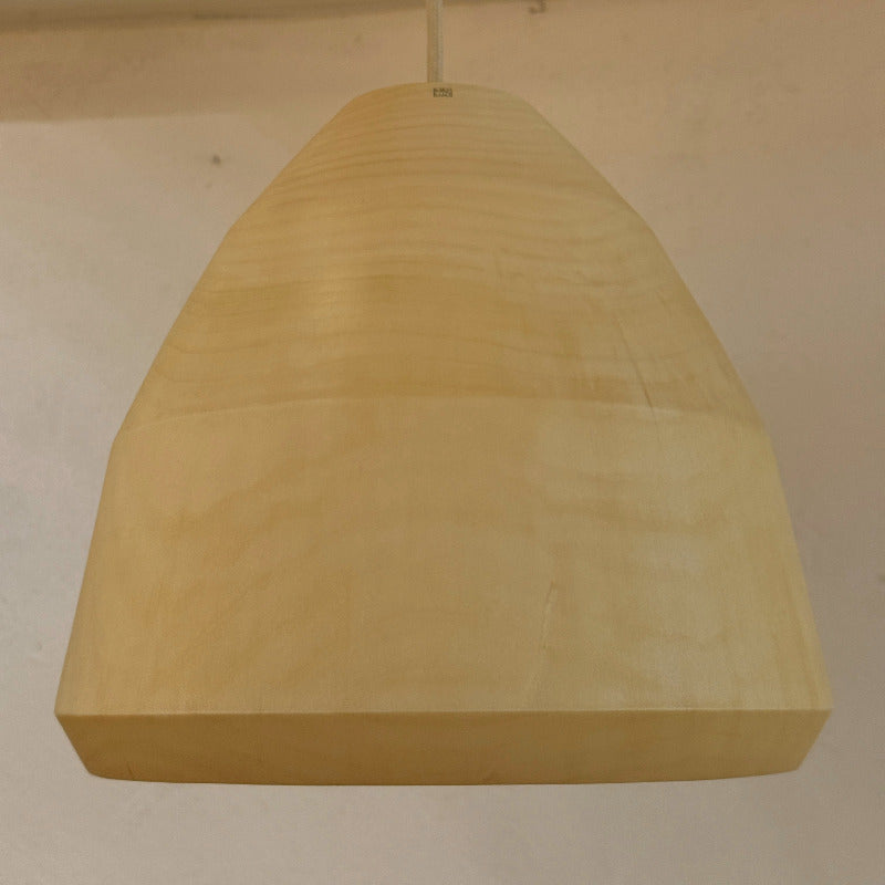 gedrechelte Holzlampe, unbeleuchtet