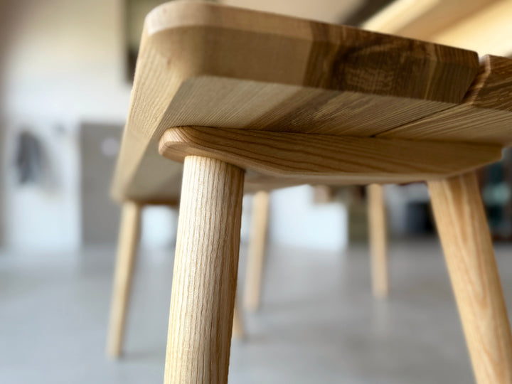 bench made of ash wood