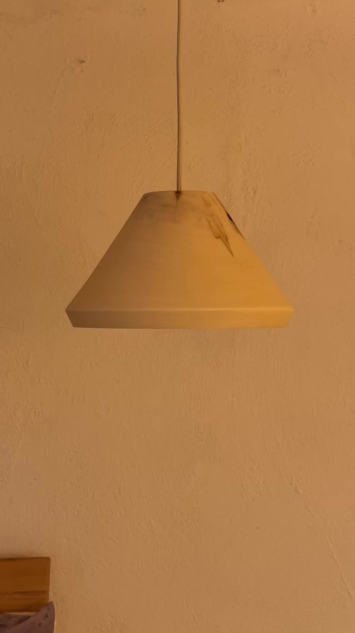 Hängelampe KEP-U 33/19 aus Holz