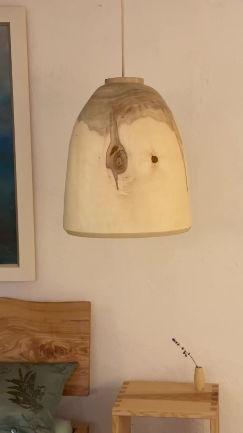 XL-Deckenlampe aus Holz BKP
