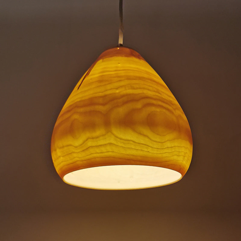Holzlampe gedrechselt aus Pappelholz durchscheinend leuchtend
